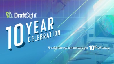 10º aniversario de DraftSight con un 10% de descuento