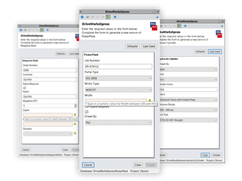 DriveWorksXpress automatización de diseño - SolidBI